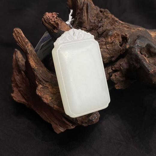 【快抱】【于田产和田玉于田料羊脂白无事牌F38464】出证书，发货1~5天，48小时鉴赏期 商品图2