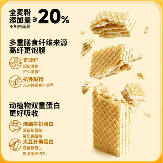 低升糖指数乳清蛋白威化饼干 高钙高蛋白 0反式脂肪酸 经过人体测试的低GI食品 低负担 商品图2