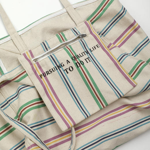 ROMI STUDIO 首饰袋 “生活彩虹”细条纹日常休闲单肩包RWDSP82409 商品图3