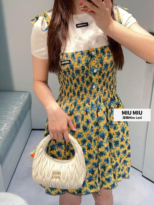 缪缪 26Ss春夏新款 向日葵黄碎花吊带连衣裙（MM） 商品图14