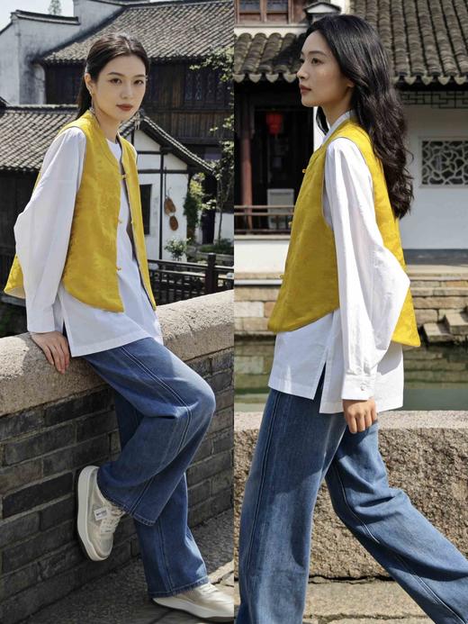 681103春上新 正反穿国风马甲 商品图4