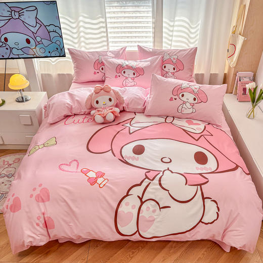 2026新款卡通全棉正版授权大版三丽鸥系列四件套 商品图0