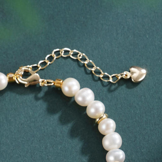 子佩集【福喜之遇】珍珠惜王妃手链【ZZSL020】5.5mm珠镀金喜葫芦2601 商品图3