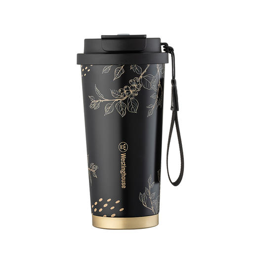 西屋 雅仕双饮咖啡杯儒雅黑460mL WB540-BK 商品图0