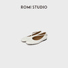 ROMI STUDIO“极简主义”头层牛皮简约圆头浅口平底单鞋RWDRP32716 商品缩略图1