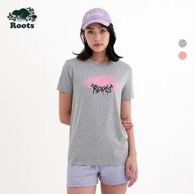 【2件9折】【ROOTS】女式休闲海狸短袖T恤