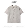 23136SDSA男装2026新款高贵轻奢老钱风肌理翻领短袖衬衫百搭简约上衣 商品缩略图1