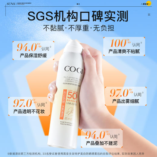 COGI高姿 多效特护美白防晒喷雾SPF50+PA++++120ml 6945858214923 商品图2