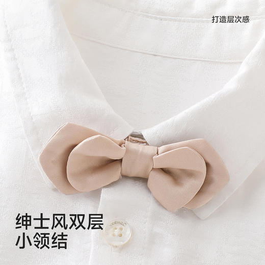 【高定系列】英氏儿童衬衫男童长袖衬衣春夏新款百搭英伦帅气上衣 商品图3