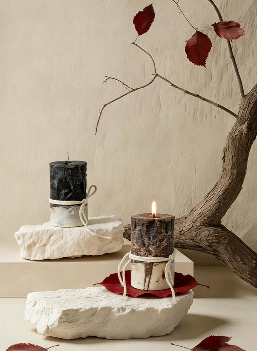 AURAAROMA镜境 手作香氛蜡烛废土感肌理岩石蜡烛 商品图2