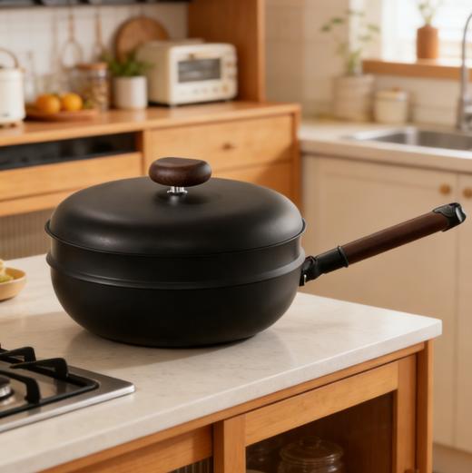 锅具清仓【velosan温仑山鹅卵石三代铁锅】礼品渠道 包装微瑕 产品是全新的  介意慎拍    0401 商品图1