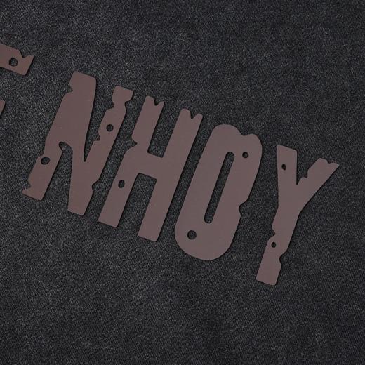 PINLI品立2026夏季新款青年字母压胶圆领落肩袖短袖T恤上衣潮牌男BG262111511 商品图4