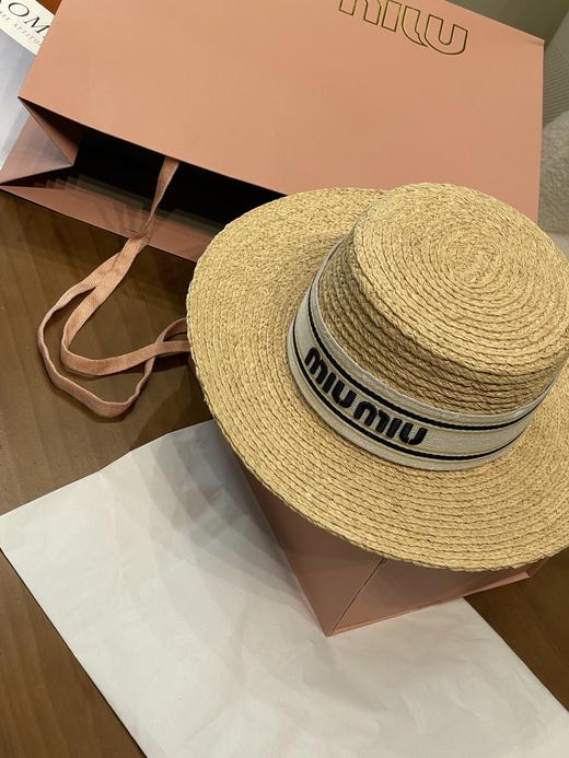 miumiu 织带字母Logo 新款草帽 两色（CO） 商品图6