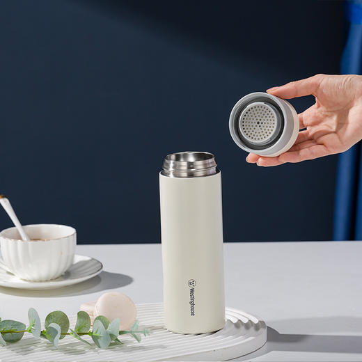 西屋 尊悦随行保温杯素雅白450mL WB452-CNW 商品图3