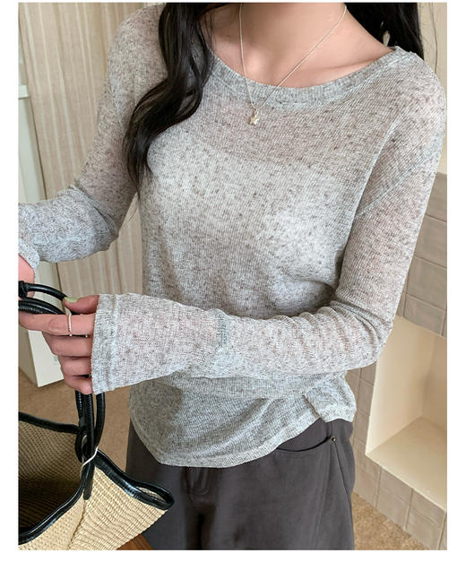 优选丨超仙慵懒薄款亚麻防晒罩衫 商品图7