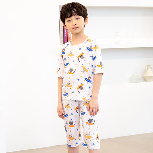 【丝麻棉 七分套】韩国moimoi春夏家居服套装 商品图8