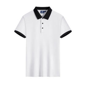 清爽透气下摆开叉短袖POLO衫   HLS-SYK1909#