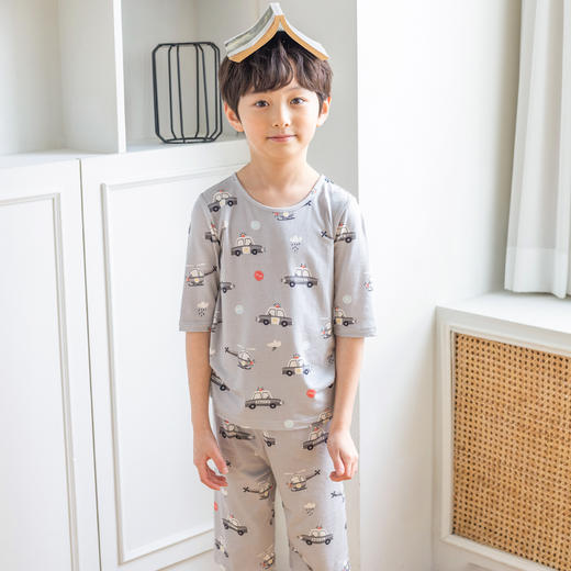 【丝麻棉 七分套】韩国moimoi春夏家居服套装 商品图9