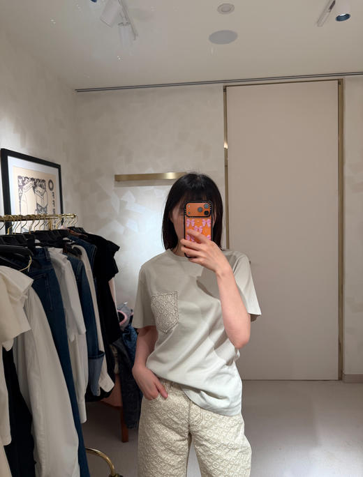 驴家 26年春夏新品🆕爆款米色口袋T恤（MM） 商品图3