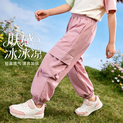 贝贝怡夏季女童裤子凉感工装裤ZB2FK003 商品图6