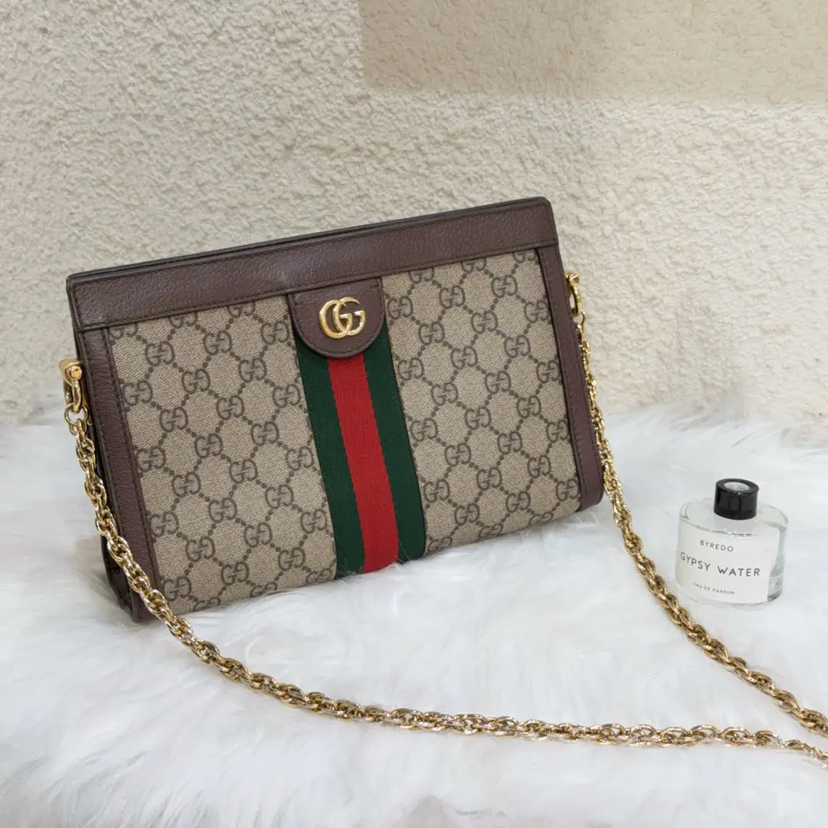 GUCCI Ophidia 小号 老花 信封包