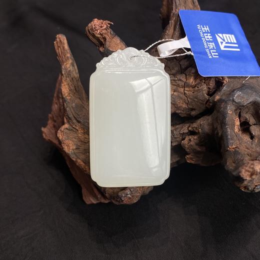 【快抱】【于田产和田玉于田料羊脂白玉无事牌 45*27】出证书，发货1~5天，48小时鉴赏期 商品图0