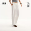 商场同款|森马休闲裤女夏季中缝阔腿裤2026新款简约风百搭拖地裤 商品缩略图0