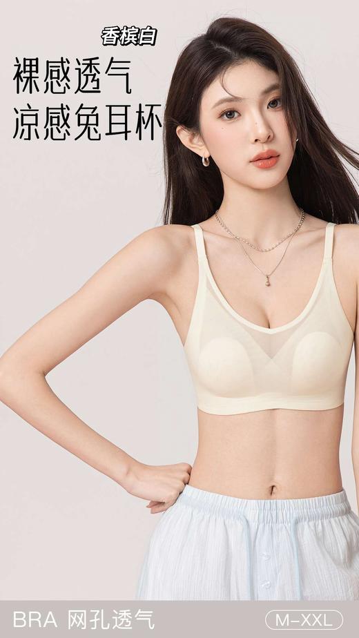 点此购买 华歌尔网纱兔耳杯文胸 艾 343496 商品图8