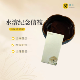 水溶纸环保纪念信笺文明祭祀遇水即溶1包20张