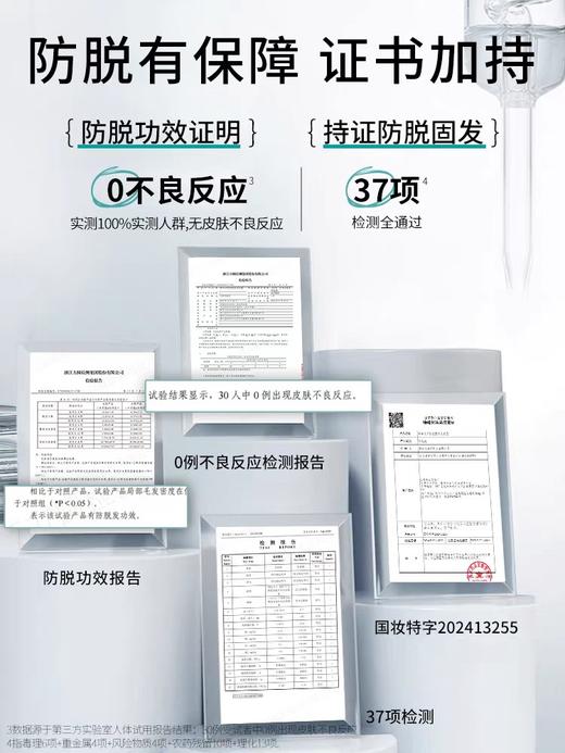 【防脱固发洗发露/精华液】持证防脱！防脱固发控油男女通用温和清洁，富含多肽精华+咖啡因精华，有效护理头皮和发丝，强健发根，减少脱发ZH 商品图3