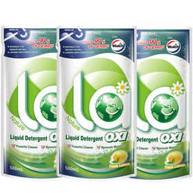 威露士 La有氧洗威露士洗衣液柠檬袋装500m*3（组合装） 1100202421003