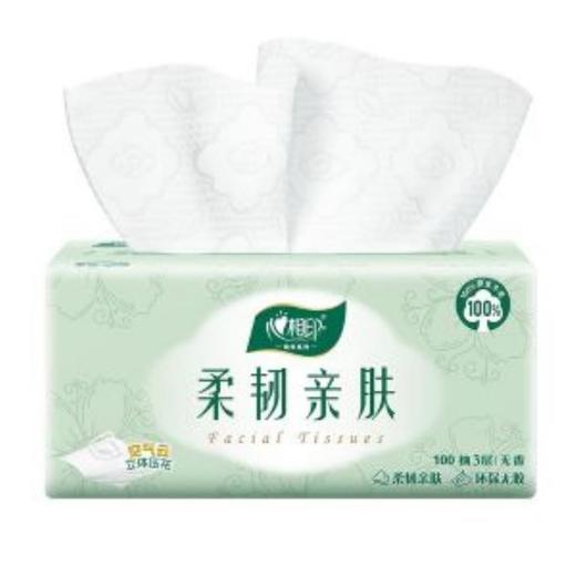 心相印 云感柔韧亲肤三层100抽12包塑装抽纸（6包*2提） ZTA0005593 商品图3