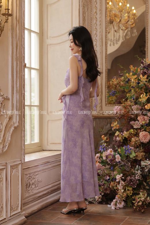 【门店同款】ENJOY夏季琉璃紫烟飘带长裙 170745558 商品图1