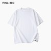 PINLI品立2026夏季新款青年百搭纯色圆领落肩袖短袖T恤上衣潮牌男GD262111055 商品缩略图4