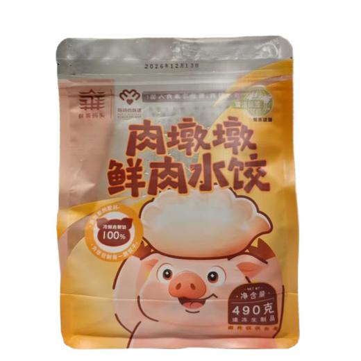 肉墩墩鲜肉水饺490g/包 商品图0