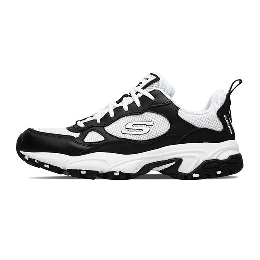 Skechers斯凯奇 男复古慢跑鞋 51706-BKW 商品图3