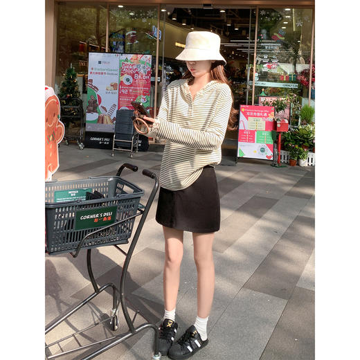 <曾小咸推荐>3.30现货秒杀 ！微信超特价！长袖蕾丝拼接条纹针织衫 日常159.99 立减80 秒杀79.99！！ 商品图4