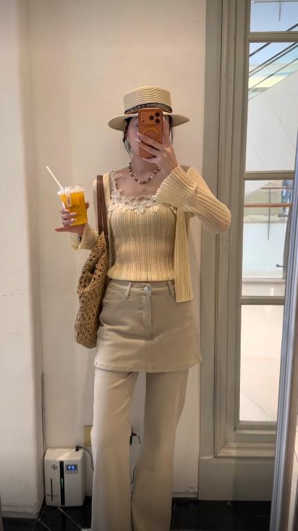 【门店同款】ENJOY夏季复古色屁帘喇叭裤 170498446 商品图0