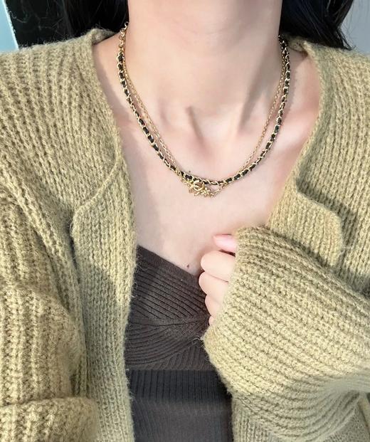 香奈儿 双层小金花穿皮项圈（XTY） 商品图8