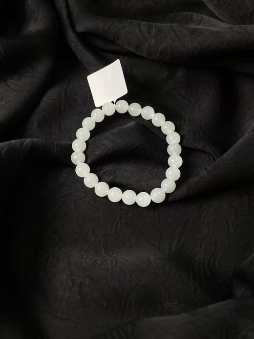 【快抱】【于田产和田玉于田料白玉8mm手串】出证书，发货1~5天，48小时鉴赏期 商品图2