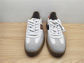 豪行春季新款14142171牛皮真皮运动休闲男鞋单鞋板鞋