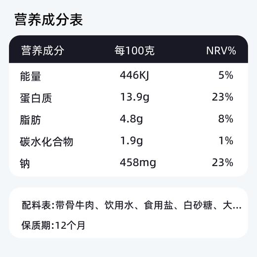 优选丨肴老板牛仔骨200g/袋 黑椒味带骨牛肋排厚切免腌制贴骨肉 商品图4
