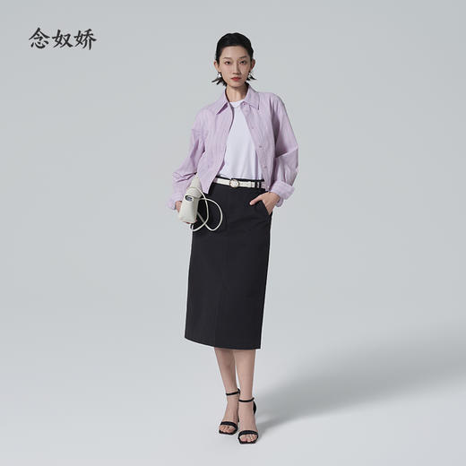 【商场同款】CNB6322 “ 英伦紫衬衫 ” 轻柔水洗棉条纹 轻盈舒爽好穿好打理 商品图6