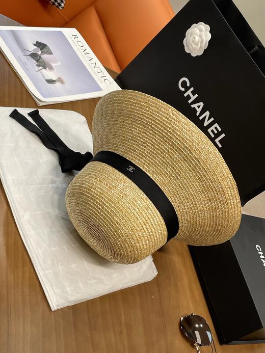Chanel草编蝴蝶结礼帽 草帽 法式优雅的“氛围精致神器”（CO） 商品图4