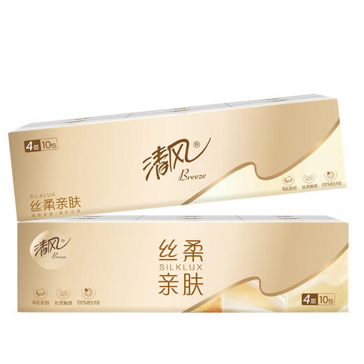 清风 丝柔亲肤手帕纸4层7张*10包 BR0SR7-10B 商品图0