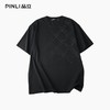 PINLI品立2026夏季新款男士几何图形烫钻圆领落肩短袖T恤上衣潮牌BG262111505 商品缩略图1