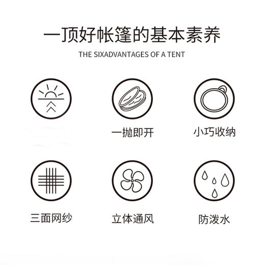 【大迈全自动免搭建便携速开帐篷】全自动免搭建速开帐篷，轻松一抛1秒展开无需安装省时省力 商品图3