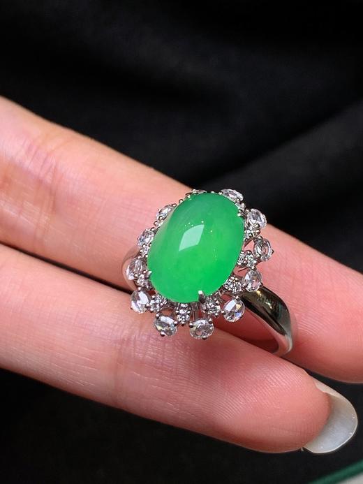 蛋面翡翠戒指 商品图3