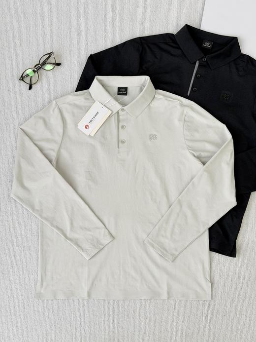 26新品春款！kl男士压胶POLO衫户外通勤polo衫速干抑菌长袖   可龙三扣长袖！！ 商品图1
