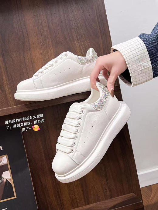 CZA29515后跟闪钻小白鞋 商品图2